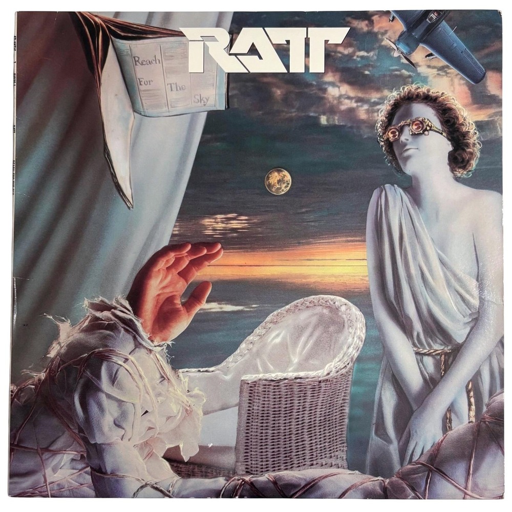 Ratt Reach For The Sky Vinyl LP 1988 Atlantic 81929-1 Way Cool Jr Hair Metal